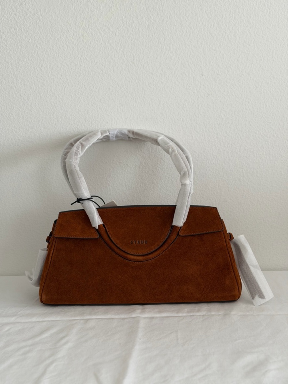 Staud Maude Shoulder Bag in Tabac Suede - Picture 5 of 10